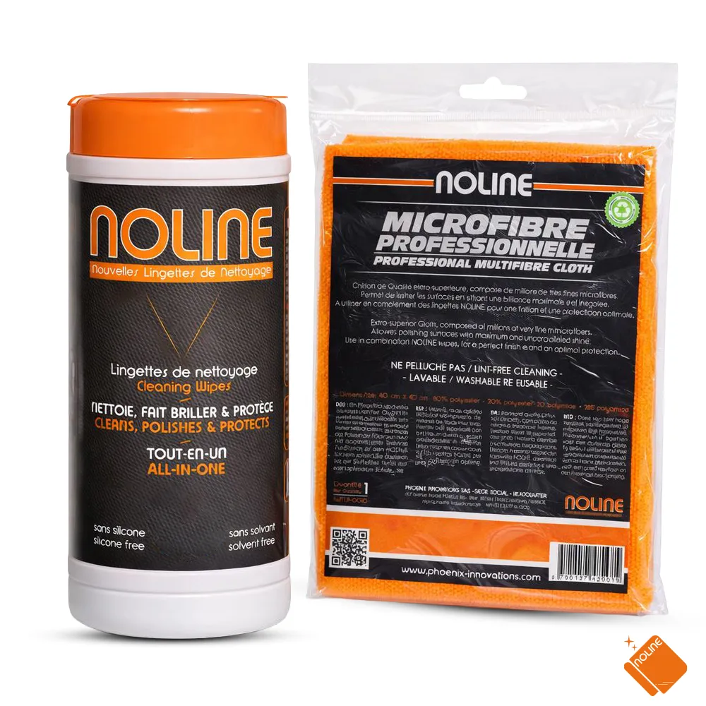 Pack de 30 Lingettes et 1 Microfibre Noline - Nouvelles lingettes de nettoyage