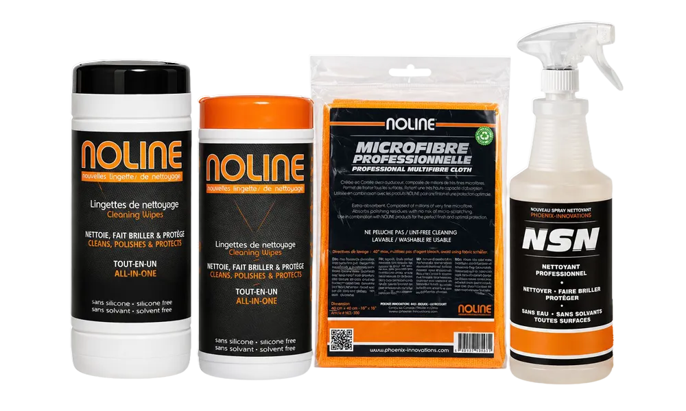 Gamme complète Noline - Nouvelles lingettes nettoyante Gamme complète Noline - Nouvelles lingettes nettoyante